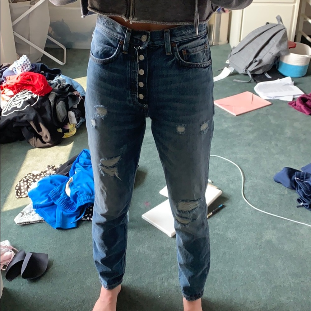 boyish distressed jeans